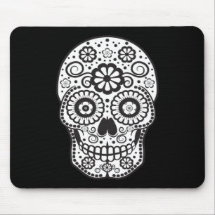 Lächelnder Zuckerschädel Mousepad