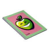 Lächelndes Apfel Notizblock (Rechte Seite)