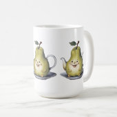 Lächelndes Birnentepot Kaffeetasse (VorderseiteRechts)