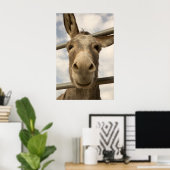 Lächelndes Burro Poster (Heimbüro)