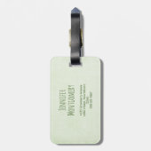 Lächelndes Cactus Trio Watercolor-Design Gepäckanhänger (Rückseite vertikal)