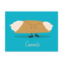 Lächelndes Cannolo | Postkarte