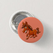 Lächelndes Cartoon Button (Vorne & Hinten)