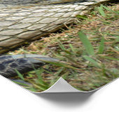 Lächelndes Denken von dir macht mich lächeln Poster (Ecke)