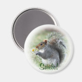 Lächelndes Eichhörnchenmagnet Magnet (Vorderseite/Rückseite)