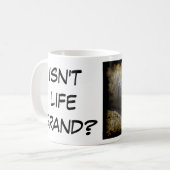 Lächelndes Elefant-Siegel Kaffeetasse (Vorderseite Links)