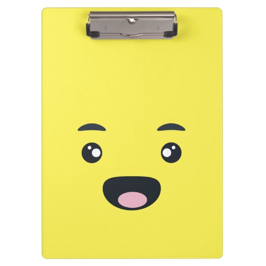 Lächelndes Emoji Klemmbrett (Vorderseite)