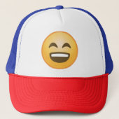 Lächelndes Emoji Truckerkappe (Vorderseite)