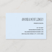 Lächelndes Fliegensitzen mit Kreuzleder Visitenkarte (Rückseite)