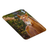 Lächelndes Foto-Zitat für Pferde Magnet (Rechte Seite)