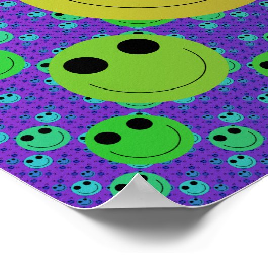 Lächelndes Fraktal Poster (Ecke)