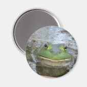 Lächelndes Froschgesicht Magnet (Vorderseite/Rückseite)