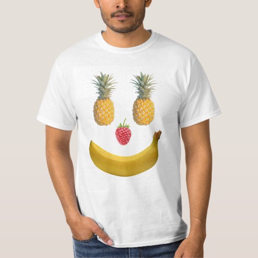 Lächelndes Fruchtgesicht T-Shirt (Vorderseite)