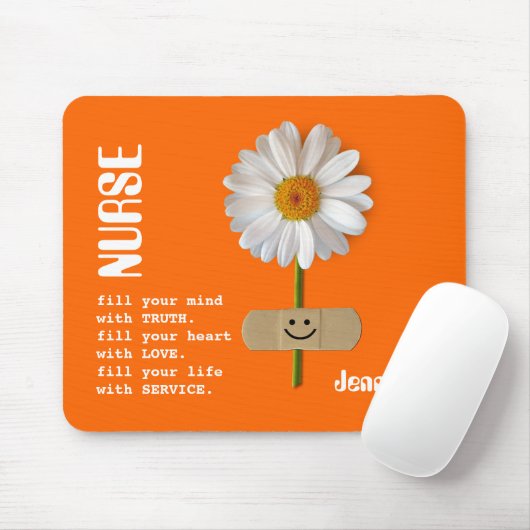 Lächelndes Geschenk von Daisy Nurse Mousepad (Mit Mouse)