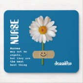 Lächelndes Geschenk von Daisy Nurse Mousepad (Vorne)
