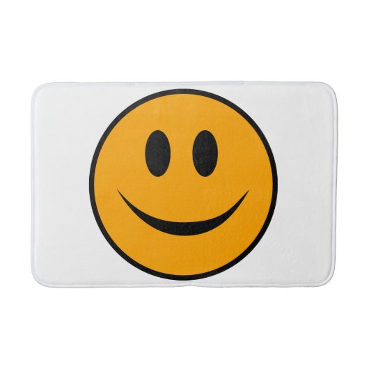 Lächelndes Gesicht Emoji Badematte (Vorderseite)