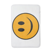 Lächelndes Gesicht Emoji Badematte (Vorderseite Vertikal)