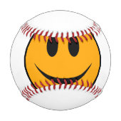 Lächelndes Gesicht Emoji Baseball (Rückseite)