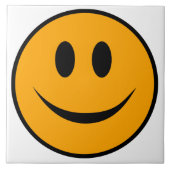 Lächelndes Gesicht Emoji Fliese (Vorderseite)