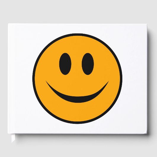Lächelndes Gesicht Emoji Gästebuch (Vorderseite)