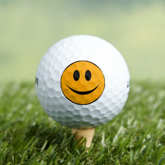 Lächelndes Gesicht Emoji Golfball (Insitu T-Shirt)