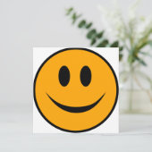 Lächelndes Gesicht Emoji Karte (Stehend Vorderseite)