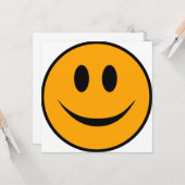 Lächelndes Gesicht Emoji Karte (Vorderseite/Rückseite Beispiel)