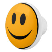Lächelndes Gesicht Emoji Keramikknauf (Rechts)