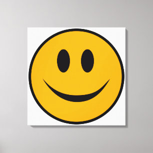 Lächelndes Gesicht Emoji Leinwanddruck