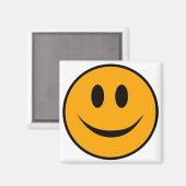 Lächelndes Gesicht Emoji Magnet (Vorderseite/Rückseite)