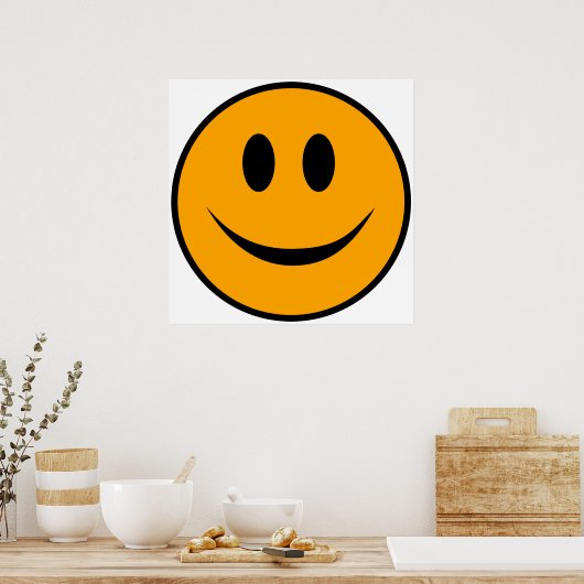 Lächelndes Gesicht Emoji Poster (Küche)