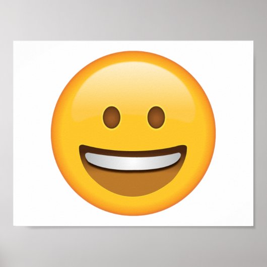 Lächelndes Gesicht - Emoji Poster (Vorne)