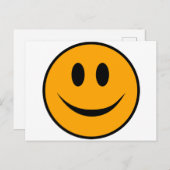 Lächelndes Gesicht Emoji Postkarte (Vorne/Hinten)