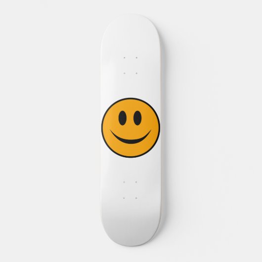 Lächelndes Gesicht Emoji Skateboard (Vorderseite)
