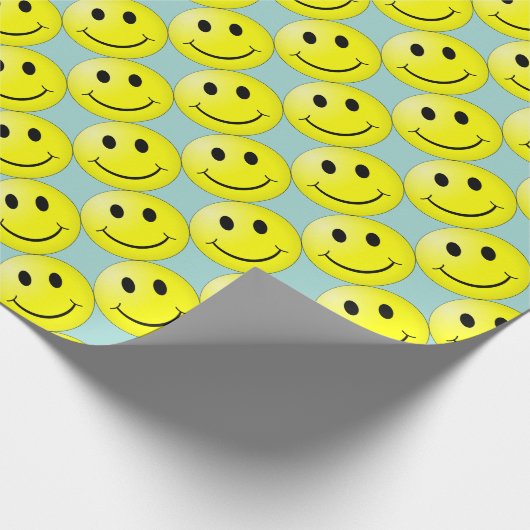 Lächelndes Gesicht Geschenkpapier (Ecke)