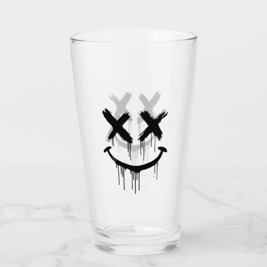 Lächelndes Gesicht. Glas (Vorderseite)