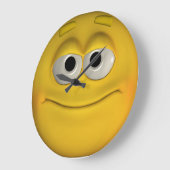 Lächelndes Gesicht Große Wanduhr (Winkel)