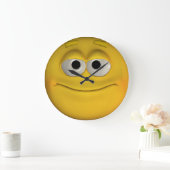Lächelndes Gesicht Große Wanduhr (Zuhause)