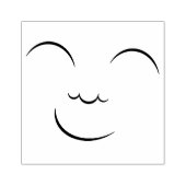 Lächelndes Gesicht Gummistempel (Prägung)