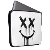 Lächelndes Gesicht. Laptopschutzhülle (Vorne Rechts)