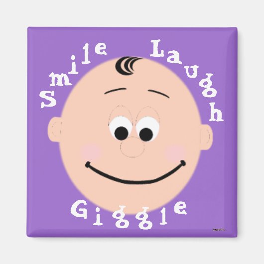 Lächelndes Gesicht Magnet (Vorne)
