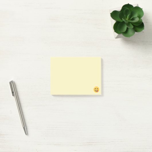 Lächelndes Gesicht mit der Zunge Emoji Post-it Klebezettel (Büro)