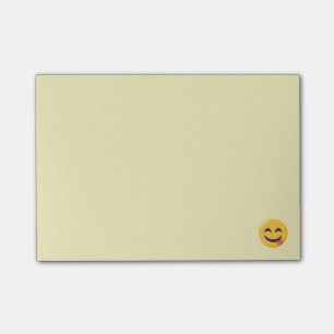 Lächelndes Gesicht mit der Zunge Emoji Post-it Klebezettel