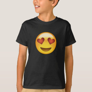 Lächelndes Gesicht mit Herz-geformten Augen Emoji T-Shirt