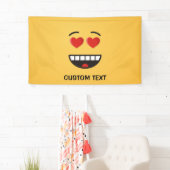 Lächelndes Gesicht mit herzförmigen Augen Banner (Insitu)