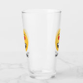 Lächelndes Gesicht mit herzförmigen Augen Glas (Links)