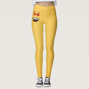 Lächelndes Gesicht mit herzförmigen Augen Leggings