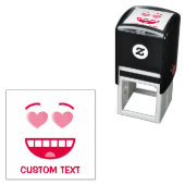 Lächelndes Gesicht mit herzförmigen Augen Permastempel (Beispiel)