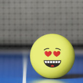 Lächelndes Gesicht mit herzförmigen Augen Pingpong Tischtennisball (Netto)