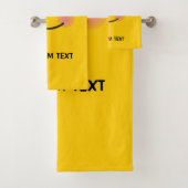 Lächelndes Gesicht mit lächelnden Augen Badhandtuch Set (Insitu)